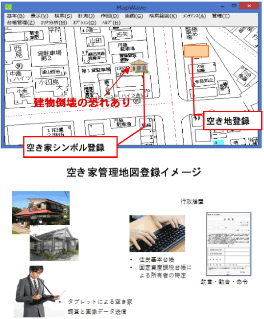 空き家MAP管理システムイメージ①
